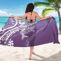 Hawaii Puakenikeni And Maile Lei Sarong Violet Polynesian Shark Tattoo DT05