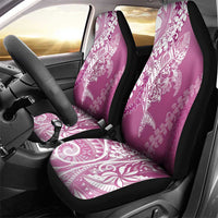 Hawaii Puakenikeni And Maile Lei Car Seat Cover Pink Polynesian Shark Tattoo DT05