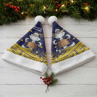 Tokelau Christmas Santa Hat Santa With Tuluma Xmas Tribal Waves - Polynesian Pride