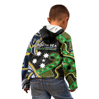 South Sea Islanders And Solomon Islands Kid Hoodie Solomons Coat Of Arms And Southern Cross DT05 - Polynesian Pride