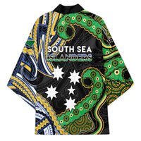 South Sea Islanders And Solomon Islands Kimono Solomons Coat Of Arms And Southern Cross DT05 - Polynesian Pride