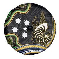 South Sea Islanders And New Caledonia Spare Tire Cover Nautilus Shell Southern Cross Tribal Pattern DT05 - Polynesian Pride
