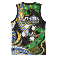 South Sea Islanders And Vanuatu Basketball Jersey Boar Tusk Warrior Southern Tribal Pattern DT05 - Polynesian Pride