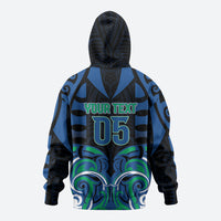 Custom Aotearoa Ngati Ranginui Zip Hoodie New Zealand Traditional Maori Pattern DT05 - Polynesian Pride