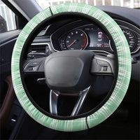 Green Palaka Hawaiian And Japanese Steering Wheel Cover Maneki Neko And Sakura Bloom