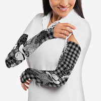 Black Hawaii Palaka Cowboy Turtle Arm Sleeves Hawaiian Paniolo Puakenikeni Maile Lei DT05 - Polynesian Pride