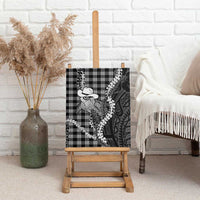 Black Hawaii Palaka Cowboy Turtle Canvas Wall Art Hawaiian Paniolo Puakenikeni Maile Lei DT05 - Polynesian Pride