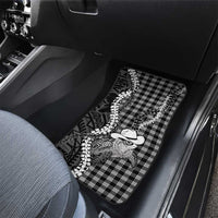Black Hawaii Palaka Cowboy Turtle Car Mats Hawaiian Paniolo Puakenikeni Maile Lei DT05 - Polynesian Pride