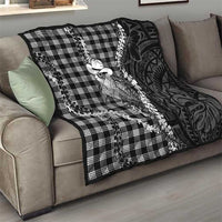 Black Hawaii Palaka Cowboy Turtle Quilt Hawaiian Paniolo Puakenikeni Maile Lei DT05 - Polynesian Pride