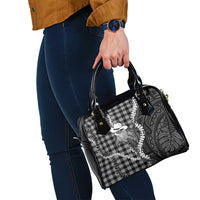 Black Hawaii Palaka Cowboy Turtle Shoulder Handbag Hawaiian Paniolo Puakenikeni Maile Lei DT05 - Polynesian Pride