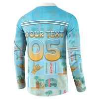 Custom Hawaii Surfing Button Sweatshirt He'e Nalu DT05 - Polynesian Pride