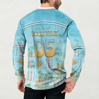 Custom Hawaii Surfing Button Sweatshirt He'e Nalu DT05 - Polynesian Pride