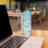 Custom Hawaii Surfing Skinny Tumbler He'e Nalu