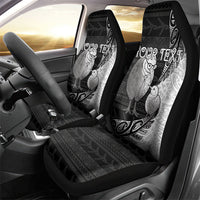 Personalised New Zealand Father's Day Car Seat Cover Papa Kiwi Bird Tribal Pattern