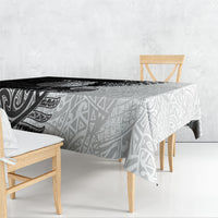 Personalised New Zealand Father's Day Tablecloth Papa Kiwi Bird Tribal Pattern