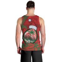 Guam Christmas Men Tank Top Chamorro Seal Hat Santa Tribal Waves - Polynesian Pride