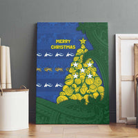 Solomon Islands Christmas Canvas Wall Art Seashell Xmas Tree Tribal Waves - Polynesian Pride