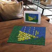 Solomon Islands Christmas Puzzle Seashell Xmas Tree Tribal Waves - Polynesian Pride