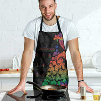 New Caledonia Christmas Apron Seashell Xmas Tree Tribal Waves - Polynesian Pride