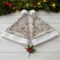 Hawaii Palaka Cowboy Christmas Santa Hat Shell Maile Lei With Western Patterns - Polynesian Pride