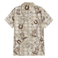 Hawaii Palaka Cowboy Family Matching Mermaid Dress and Hawaiian Shirt Shell Maile Lei With Western Patterns DT05 - Polynesian Pride