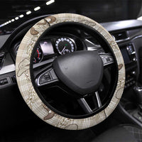 Hawaii Palaka Cowboy Steering Wheel Cover Shell Maile Lei With Western Patterns - Polynesian Pride
