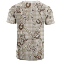 Hawaii Palaka Cowboy T Shirt Shell Maile Lei With Western Patterns DT05 - Polynesian Pride