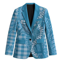 Blue Hawaii Palaka Cowboy Turtle Blazer Hawaiian Paniolo Puakenikeni Maile Lei - Polynesian Pride