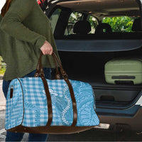 Blue Hawaii Palaka Cowboy Turtle Travel Bag Hawaiian Paniolo Puakenikeni Maile Lei - Polynesian Pride