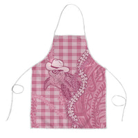 Pink Hawaii Palaka Cowboy Turtle Apron Hawaiian Paniolo Puakenikeni Maile Lei - Polynesian Pride