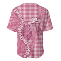 Pink Hawaii Palaka Cowboy Turtle Baseball Jersey Hawaiian Paniolo Puakenikeni Maile Lei DT05 - Polynesian Pride