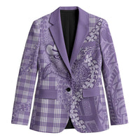 Purple Hawaii Palaka Cowboy Turtle Blazer Hawaiian Paniolo Puakenikeni Maile Lei - Polynesian Pride