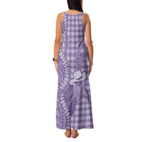 Purple Hawaii Palaka Cowboy Turtle Family Matching Tank Maxi Dress and Hawaiian Shirt Hawaiian Paniolo Puakenikeni Maile Lei DT05 - Polynesian Pride