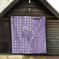 Purple Hawaii Palaka Cowboy Turtle Quilt Hawaiian Paniolo Puakenikeni Maile Lei - Polynesian Pride