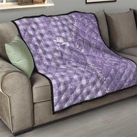 Purple Hawaii Palaka Cowboy Turtle Quilt Hawaiian Paniolo Puakenikeni Maile Lei - Polynesian Pride