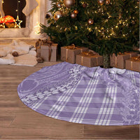 Purple Hawaii Palaka Cowboy Turtle Tree Skirt Hawaiian Paniolo Puakenikeni Maile Lei - Polynesian Pride