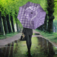 Purple Hawaii Palaka Cowboy Turtle Umbrella Hawaiian Paniolo Puakenikeni Maile Lei - Polynesian Pride