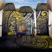 Tokelau Back Car Seat Cover National Badge Waves Style