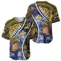 Personalised Tokelau Baseball Jersey National Badge Waves Style