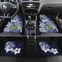 Pitcairn Islands Car Mats Coat Of Arms Waves Style