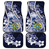 Pitcairn Islands Car Mats Coat Of Arms Waves Style