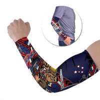 Personalised Samoa Wrestling Arm Sleeves Polynesian Warrior Funny Style - Polynesian Pride
