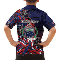 Personalised Samoa Wrestling Family Matching Long Sleeve Bodycon Dress and Hawaiian Shirt Polynesian Warrior Funny Style - Polynesian Pride