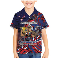 Personalised Samoa Wrestling Family Matching Mermaid Dress and Hawaiian Shirt Polynesian Warrior Funny Style - Polynesian Pride