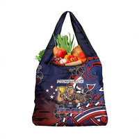 Samoa Wrestling Grocery Bag Polynesian Warrior Funny Style - Polynesian Pride