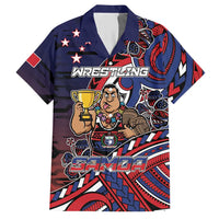 Personalised Samoa Wrestling Hawaiian Shirt Polynesian Warrior Funny Style - Polynesian Pride
