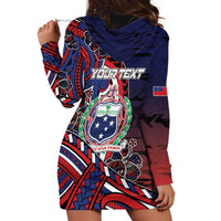 Personalised Samoa Wrestling Hoodie Dress Polynesian Warrior Funny Style - Polynesian Pride