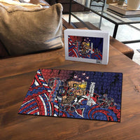 Samoa Wrestling Puzzle Polynesian Warrior Funny Style - Polynesian Pride