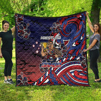 Samoa Wrestling Quilt Polynesian Warrior Funny Style - Polynesian Pride