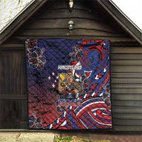 Samoa Wrestling Quilt Polynesian Warrior Funny Style - Polynesian Pride